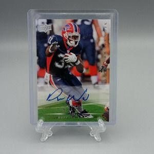 Dwayne Wright Autographed 2008 Upper Deck Signature Shots #SS59 Card NFL Bills